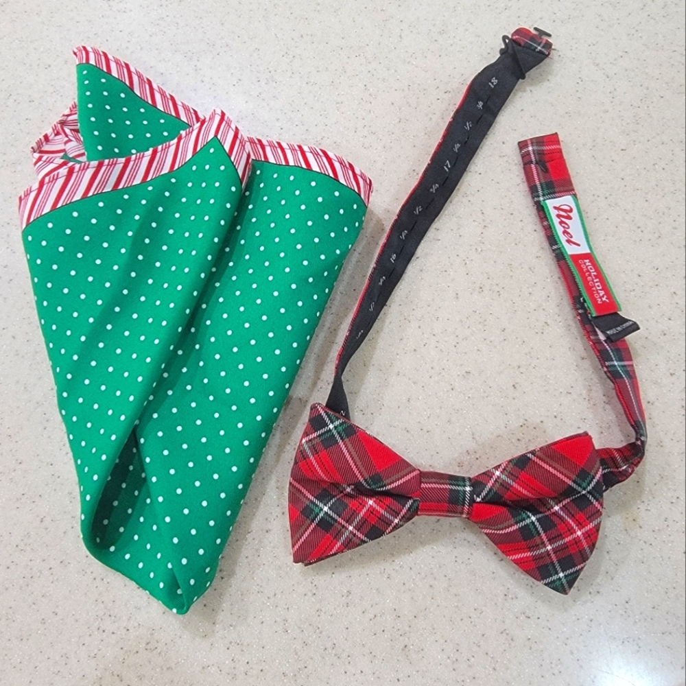 Holiday Bow Tie and Hanky